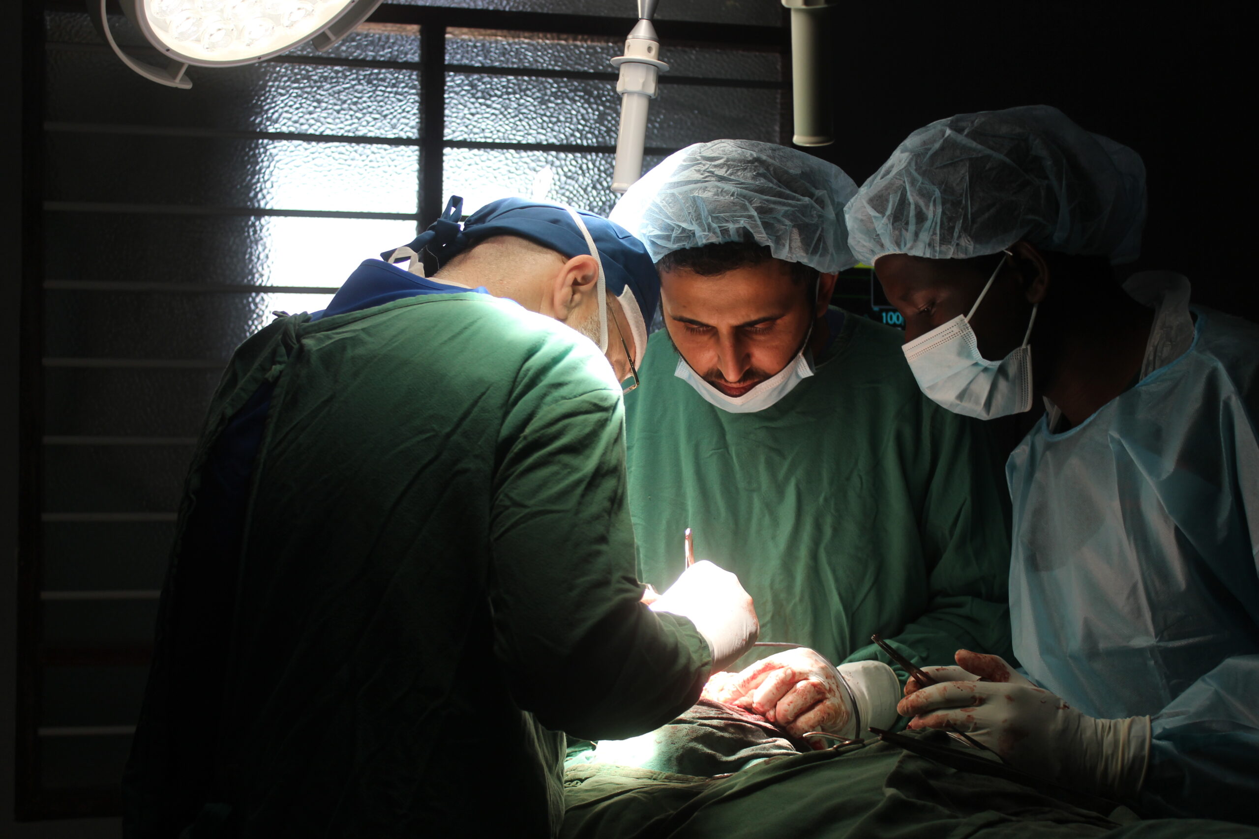 Medical professionals delivering healthcare